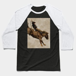 Bronco Buster - Rodeo Rider Baseball T-Shirt